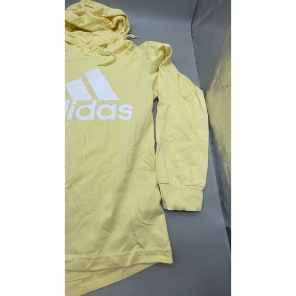 Adidas Yellow Hoodie Sweatshirt Large Long Sleeve Casual Pullover READ - Picture 2 of 7